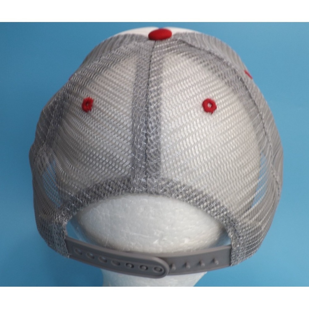 Vintage Budweiser Beer Red Logo Mesh Snapback Trucker Hat Baseball Cap - Picture 4 of 11